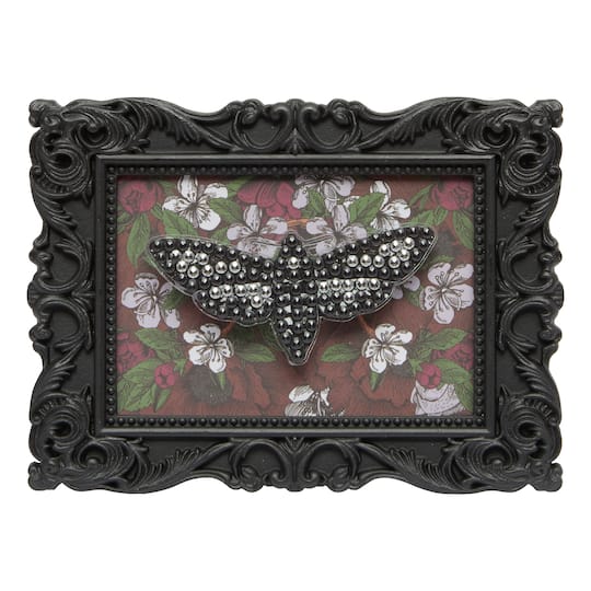 2" x 3" Moth Acrylic Surface Diamond Art Kit with Frame by Make Market®